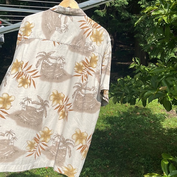 100% Silk Hawaiian Top ~ XL - Picture 5 of 10